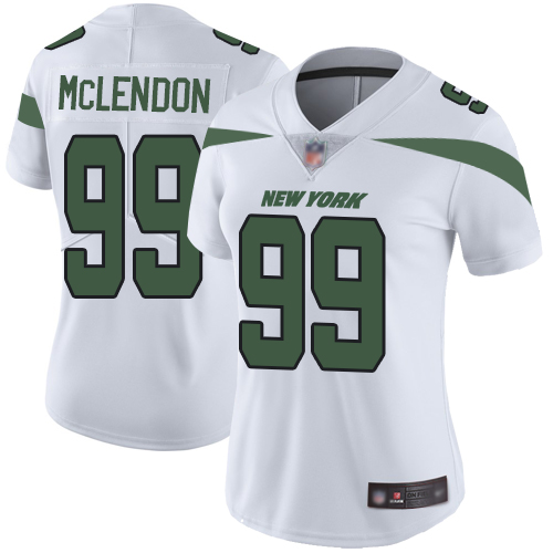New York Jets Limited White Women Steve McLendon Road Jersey NFL Football 99 Vapor Untouchable